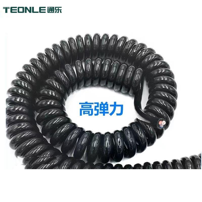  機器人專用電纜  熱鍍鋅設備 行車起重螺旋彈簧電纜