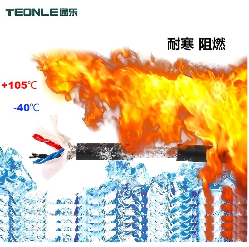 工業相機千兆網線8芯4組雙絞雙屏蔽柔性耐寒阻燃