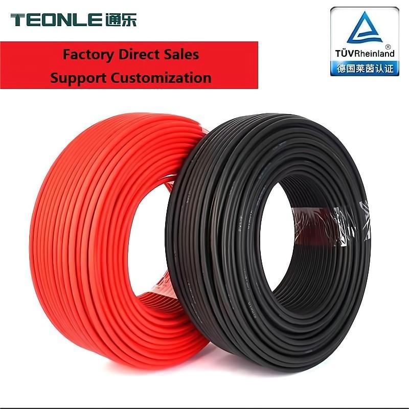 無氧紫銅芯，強抗氧化PV1-F 2.5/4/6mm2高柔耐磨光伏線纜