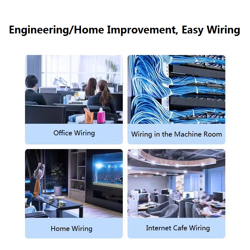 PE絕緣材料高柔 耐折耐磨Cat6網(wǎng)絡跳線