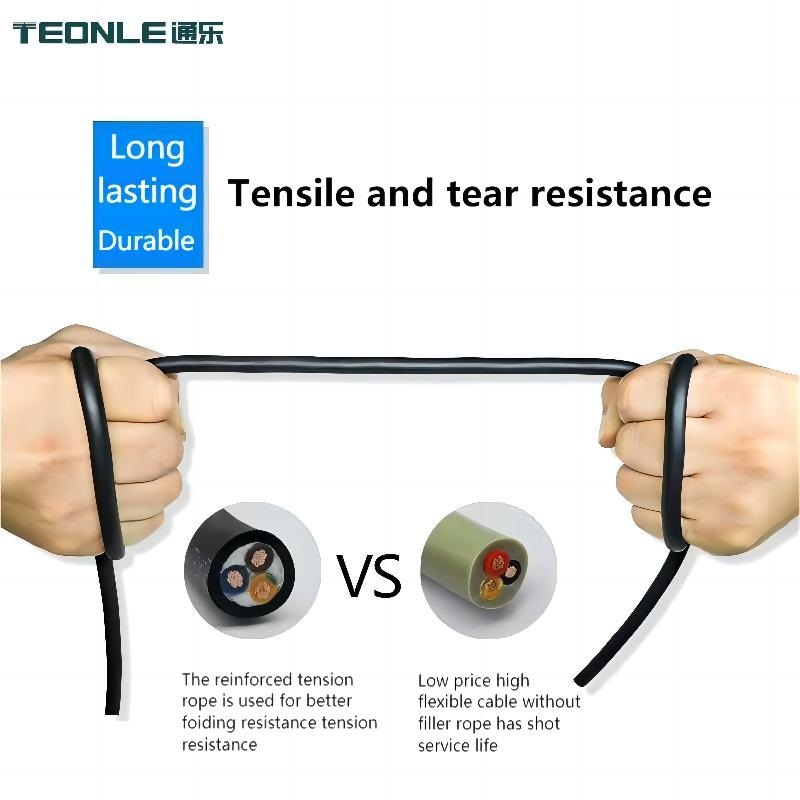 PUR material TRVV towing chain power cable